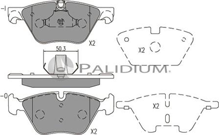 Ashuki P1-1549 - Bremžu uzliku kompl., Disku bremzes autospares.lv