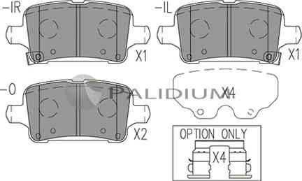 Ashuki P1-1545 - Bremžu uzliku kompl., Disku bremzes autospares.lv