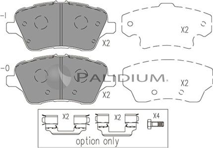 Ashuki P1-1546 - Bremžu uzliku kompl., Disku bremzes autospares.lv