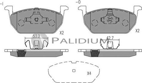 Ashuki P1-1541 - Тормозные колодки, дисковые, комплект www.autospares.lv