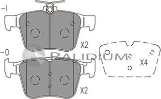 Ashuki P1-1516 - Bremžu uzliku kompl., Disku bremzes www.autospares.lv