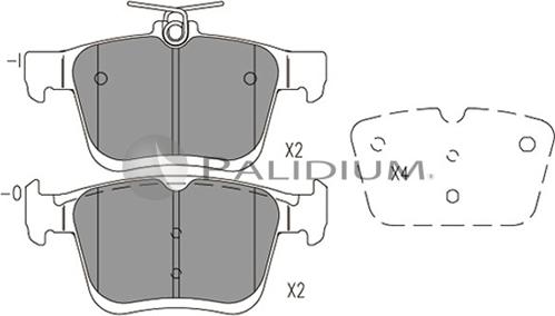 QUARO QP9775 - Bremžu uzliku kompl., Disku bremzes www.autospares.lv