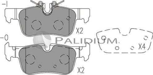 Ashuki P1-1524 - Bremžu uzliku kompl., Disku bremzes www.autospares.lv