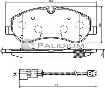 Ashuki P1-1521 - Bremžu uzliku kompl., Disku bremzes autospares.lv