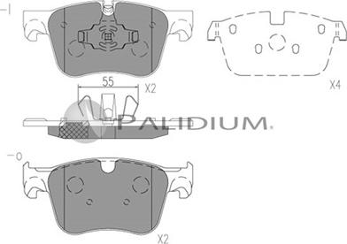 Ashuki P1-1527 - Bremžu uzliku kompl., Disku bremzes autospares.lv