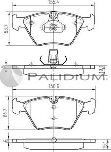 Ashuki P1-1095 - Brake Pad Set, disc brake www.autospares.lv