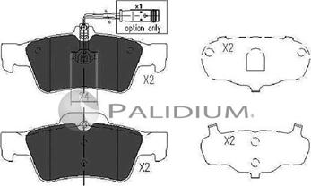 Ashuki P1-1059 - Тормозные колодки, дисковые, комплект www.autospares.lv