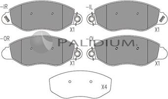 Ashuki P1-1056 - Bremžu uzliku kompl., Disku bremzes autospares.lv