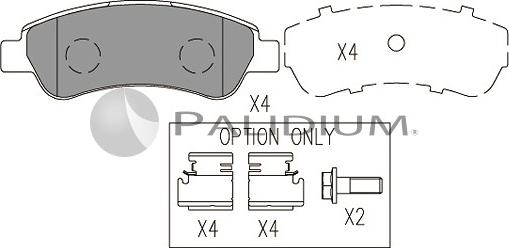 Ashuki P1-1050 - Тормозные колодки, дисковые, комплект www.autospares.lv