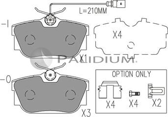 Ashuki P1-1060 - Brake Pad Set, disc brake www.autospares.lv