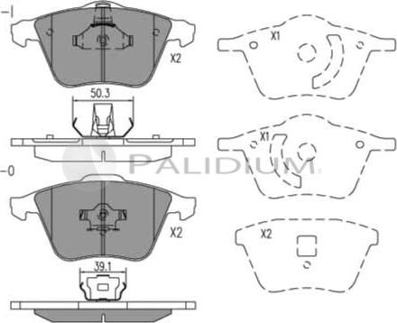 Ashuki P1-1068 - Bremžu uzliku kompl., Disku bremzes autospares.lv