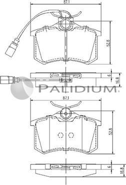 Ashuki P1-1063 - Brake Pad Set, disc brake www.autospares.lv