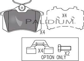 Ashuki P1-1000 - Тормозные колодки, дисковые, комплект www.autospares.lv