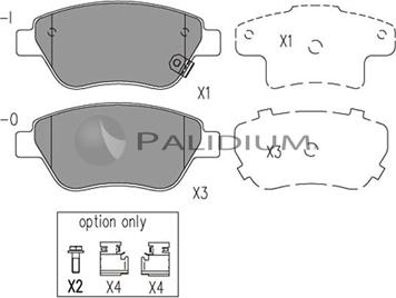 Ashuki P1-1019 - Тормозные колодки, дисковые, комплект www.autospares.lv