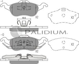 Ashuki P1-1016 - Bremžu uzliku kompl., Disku bremzes autospares.lv