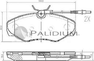 Ashuki P1-1018 - Bremžu uzliku kompl., Disku bremzes autospares.lv