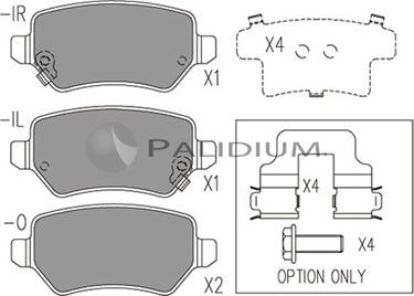 Ashuki P1-1012 - Brake Pad Set, disc brake www.autospares.lv