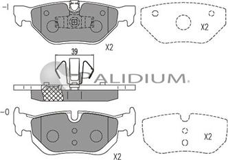 Ashuki P1-1088 - Bremžu uzliku kompl., Disku bremzes autospares.lv