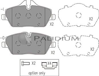 Ashuki P1-1031 - Bremžu uzliku kompl., Disku bremzes www.autospares.lv