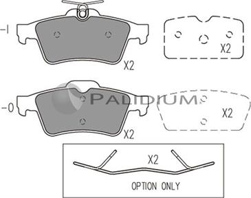 Ashuki P1-1021 - Bremžu uzliku kompl., Disku bremzes www.autospares.lv