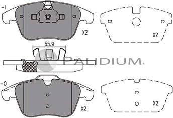 Ashuki P1-1071 - Brake Pad Set, disc brake www.autospares.lv