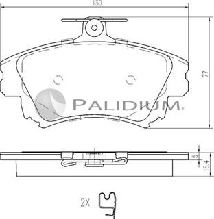 Ashuki P1-1078 - Bremžu uzliku kompl., Disku bremzes autospares.lv