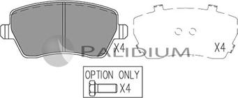 Ashuki P1-1072 - Brake Pad Set, disc brake www.autospares.lv