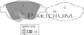 Ashuki P1-1190 - Тормозные колодки, дисковые, комплект www.autospares.lv