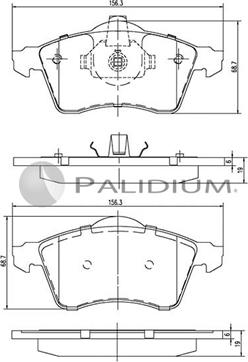 Ashuki P1-1197 - Bremžu uzliku kompl., Disku bremzes autospares.lv