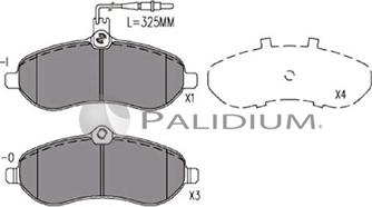 Ashuki P1-1145 - Bremžu uzliku kompl., Disku bremzes www.autospares.lv