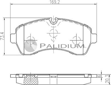 Ashuki P1-1146 - Bremžu uzliku kompl., Disku bremzes autospares.lv