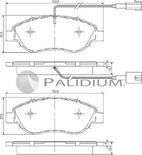 Ashuki P1-1162 - Bremžu uzliku kompl., Disku bremzes autospares.lv