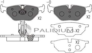 Ashuki P1-1109 - Тормозные колодки, дисковые, комплект www.autospares.lv