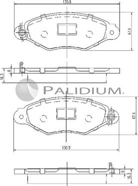 Ashuki P1-1108 - Bremžu uzliku kompl., Disku bremzes www.autospares.lv