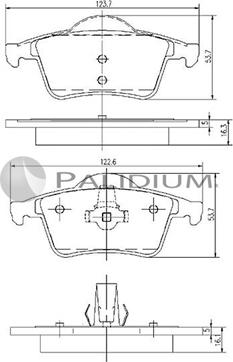 Ashuki P1-1110 - Brake Pad Set, disc brake www.autospares.lv