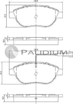 Ashuki P1-1130 - Bremžu uzliku kompl., Disku bremzes autospares.lv