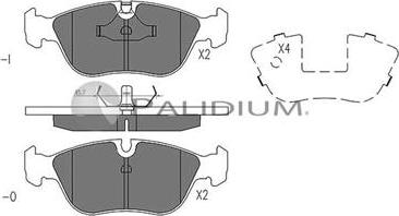 Ashuki P1-1171 - Brake Pad Set, disc brake www.autospares.lv