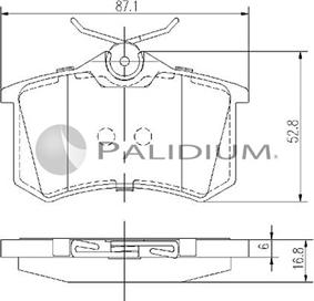 Ashuki P1-1172 - Brake Pad Set, disc brake www.autospares.lv