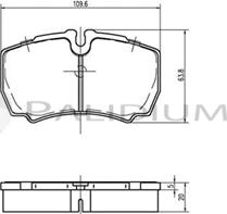 Ashuki P1-1209 - Brake Pad Set, disc brake www.autospares.lv