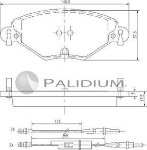 Ashuki P1-1200 - Тормозные колодки, дисковые, комплект www.autospares.lv