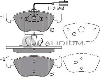 Ashuki P1-1219 - Brake Pad Set, disc brake www.autospares.lv