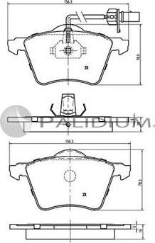 Ashuki P1-1210 - Bremžu uzliku kompl., Disku bremzes www.autospares.lv