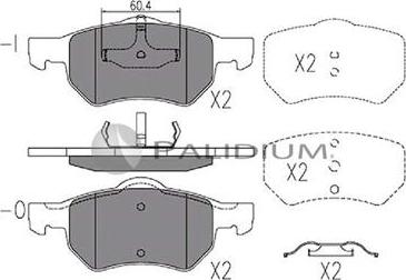 Ashuki P1-1281 - Brake Pad Set, disc brake www.autospares.lv