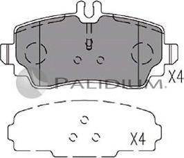 Ashuki P1-1271 - Тормозные колодки, дисковые, комплект www.autospares.lv