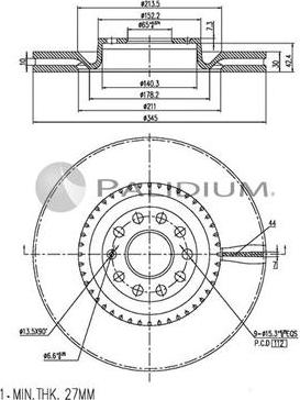 Ashuki P330-084 - Bremžu diski autospares.lv