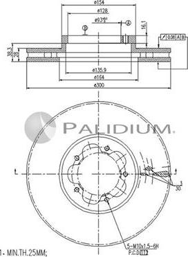 Ashuki P330-082 - Bremžu diski www.autospares.lv