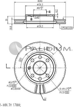 Ashuki P330-038 - Bremžu diski autospares.lv