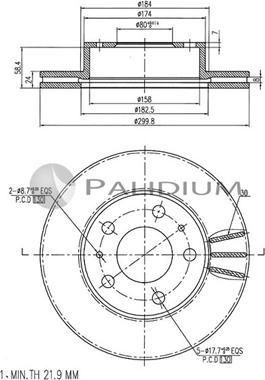 Ashuki P330-023 - Bremžu diski autospares.lv