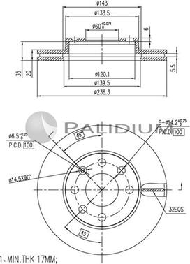 Ashuki P330-072 - Bremžu diski autospares.lv