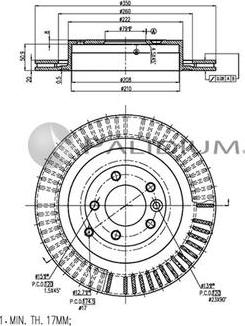 Ashuki P330-131 - Тормозной диск www.autospares.lv